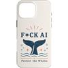 Nature Before Bots Custodia per iPhone 16 Pro Max Umorismo retrò da attivista oceanico contro la protesta contro le balene