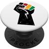 Miftees Juneteenth tees Juneteenth Pugno di potere nero Juneteenth PopSockets PopGrip Adesivo