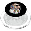 Vintage Retro Knitting Cute Lover Women Cat Pet Granny Square Crochet Yarn Crochet Lover PopSockets PopGrip per MagSafe