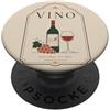 Sunday Line Studio Vino Wine Lover Vigneto Uva Vino rosso PopSockets PopGrip Adesivo