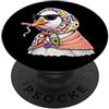 Vintage Retro Knitting Cute Lover Women Goose Duck Granny Square Crochet Yarn Crochet Lover PopSockets PopGrip Adesivo