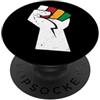 Miftees Juneteenth tees Juneteenth Pugno di potere nero Juneteenth PopSockets PopGrip Adesivo