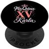 Mis Quince Karla Tees Mis Quince Karla 15 Quinceanera Messicano Compleanno XV Festa PopSockets PopGrip Adesivo
