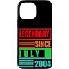 Lustige Geburtstagssprüche zum 22. B-Day Custodia per iPhone 13 Pro Max 22° compleanno leggendario dal luglio 2004 frase di compleanno