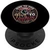 Office Humor Wine Lover Designs Bevitore di vino rosso sommelier da nove a cinque poi vino vino vino fan sommelier PopSockets PopGrip Adesivo