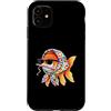 Vintage Retro Knitting Cute Lover Women Custodia per iPhone 11 Goldfish - Filato quadrato per uncinetto, per amanti dell'uncinetto