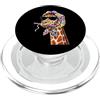 Vintage Retro Knitting Cute Lover Women Giraffe Safari Granny Square Crochet Yarn Crochet Lover PopSockets PopGrip per MagSafe