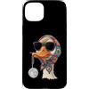 Vintage Retro Knitting Cute Lover Women Custodia per iPhone 15 Plus Duck Duckling Ducky Granny - Filato quadrato per uncinetto
