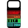 Lustige Geburtstagssprüche zum 22. B-Day Custodia per iPhone 17 Pro Max 22° compleanno leggendario dal luglio 2004 frase di compleanno