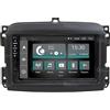 Jf Sound car audio system Autoradio Android JF-007-X7C-FLO compatibile con FIAT 500L 2012-2017 | CarPlay e Android Auto | GPS | DAB+ |7 pollici HD | Prodotto in Italia