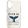 Nature Before Bots Custodia per iPhone 17 Umorismo retrò da attivista oceanico contro la protesta contro le balene
