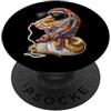 Vintage Retro Knitting Cute Lover Women Ball Python Snake Granny Square Crochet Yarn Crochet Yarn Crochet PopSockets PopGrip Adesivo