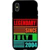 Lustige Geburtstagssprüche zum 22. B-Day Custodia per iPhone X/XS 22° compleanno leggendario dal luglio 2004 frase di compleanno
