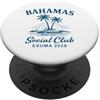 Exuma Beach Social Travelers Bahamas Social Club Exuma 2028 PopSockets PopGrip Adesivo