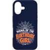 Web Spider Birthday Family Matching Part Custodia per iPhone 17 T-shirt per festa di Halloween con scritta «MAMA of the Birthday GIRL»