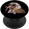 Vintage Retro Knitting Cute Lover Women Kiwi Bird Granny - Filato quadrato per uncinetto, per amanti dell'uncinetto PopSockets PopGrip Adesivo