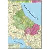 Aurora Store Cartine geografiche bifacciali politiche e fisiche Regioni D'Italia 100x140 cm complete di aste (Abruzzo e Molise)