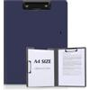 KONVINIT Portablocco A4, Plastica Cartella Portadocumenti con Pinza Porta Foldover Clip Board con coperchio Cartellina Portadocumenti per ufficio/scuola/casa