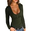 MSIYOW Maglia Manica Lunga Donna Maglie Eleganti Maglietta da Donna Slim Fit Camicetta Casual T-Shirt Maniche Lunghe(3XL, Bianco)