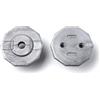 FAS, cacliobalilla, ricambi FAS 8PZ Boccole SLIDE telescopica aste rientranti colore GRIGIO 1BOC0250Gx8