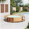 Vidaxl Bordo per Spa 273x53 cm in Legno Massello d'Acacia