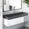 Vidaxl Lavandino 120x46x11 cm Blocco in Marmo/Minerale Antracite