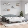 Vidaxl Divano Letto con Letto Estraibile Grigio Chiaro 100x200 Tessuto