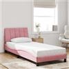 Vidaxl Giroletto senza Materasso Hanko Rosa 90x200 cm in Velluto