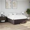 Vidaxl Giroletto senza Materasso Marrone Scuro 140x190 cm Tessuto