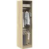 Vidaxl Armadio Rovere Sonoma 50x50x200 cm in Legno Multistrato