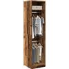 Vidaxl Armadio Legno Antico 50x50x200 cm in Legno Multistrato