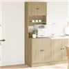 Vidaxl Mobile da Cucina Rovere Sonoma 60x50x180 cm Legno Multistrato
