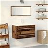 Vidaxl Armadio per Lavabo da Bagno Legno vecchio 80 x 38,5 x 48 cm
