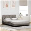 Vidaxl Giroletto senza Materasso Tortora 140x190 cm in Tessuto