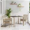 Vidaxl Set da Pranzo per Giardino 3 pcs Beige polyrattan