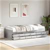 Vidaxl Divano Letto con Cassetti senza Materasso 100x200 cm