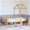 Vidaxl Dormeuse con Tetto 80x200 cm in Legno Massello di Pino