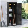 Vidaxl Armadio da Esterno Nero 65x37x165 cm in PP