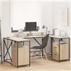 Vidaxl Scrivania Rovere Sonoma 182 x 101 x 87,5 cm Legno multistrato