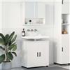 Vidaxl Set di mobili per il bagno Montaggio a parete 2 pcs Bianco