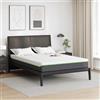 Vidaxl Materasso Bianco e Grigio 140 x 200 cm Tessuto Jacquard