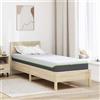 Vidaxl Materasso Bianco e Grigio 80 x 200 cm Tessuto Jacquard