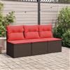 Vidaxl § Divano da giardino § Marrone 165 x 62 x 69 cm Poly Rattan