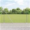 Vidaxl Recinzione Metallica Saldato con Base in Cemento 25 x 1,6 m
