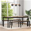 Vidaxl Tavoli da pranzo 2 pz 180 x 90 x 75 cm Legno ingegnerizzato