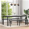 Vidaxl Tavoli da pranzo 180 x 90 x 75 cm Legno ingegnerizzato