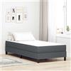 Vidaxl Materasso da Letto con materasso Grigio 90 x 200 cm Tessuto