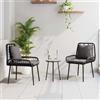Vidaxl Set da Pranzo per Giardino 3 pz Nero e antracite polyrattan