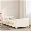Vidaxl Struttura letto bambini con testata Crema 90 x 190 cm Bouclé