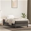 Vidaxl Materasso a Molle Insacchettate Rigidità Media Grigio Scuro 100x200x20 cm in Velluto